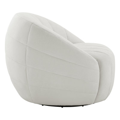 Upholstered Swivel Armchair
