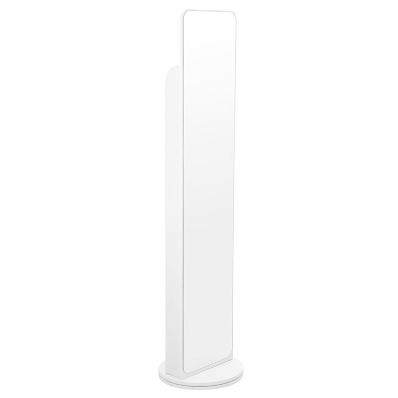 Square Floor Mirror, White