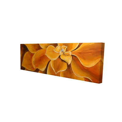 Orange Flower Closeup Canvas | Floral & Botanical Wall Art