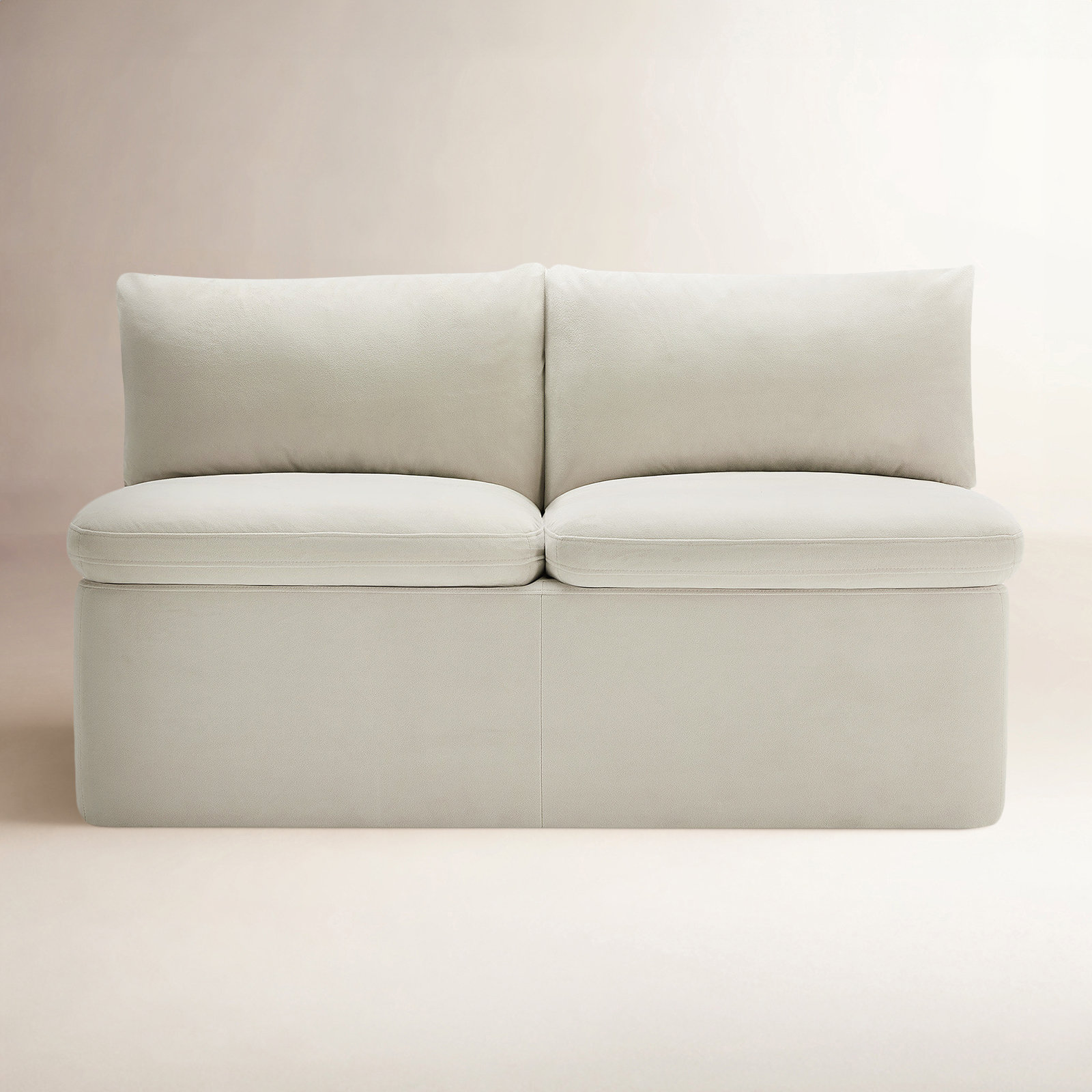 Alayaa Storage Bench, Bella White Velvet
