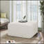 Repose-pieds carré rembourré, rembourrage en mousse dense et système de ressorts ensachés pour un confort maximal-362518912