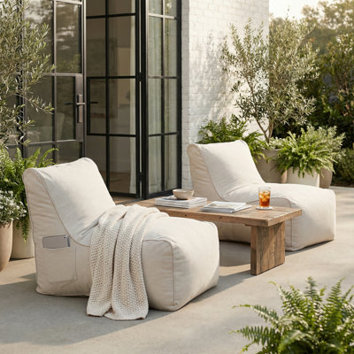 Fauteuil à billes d'extérieur en oléfine Lyra