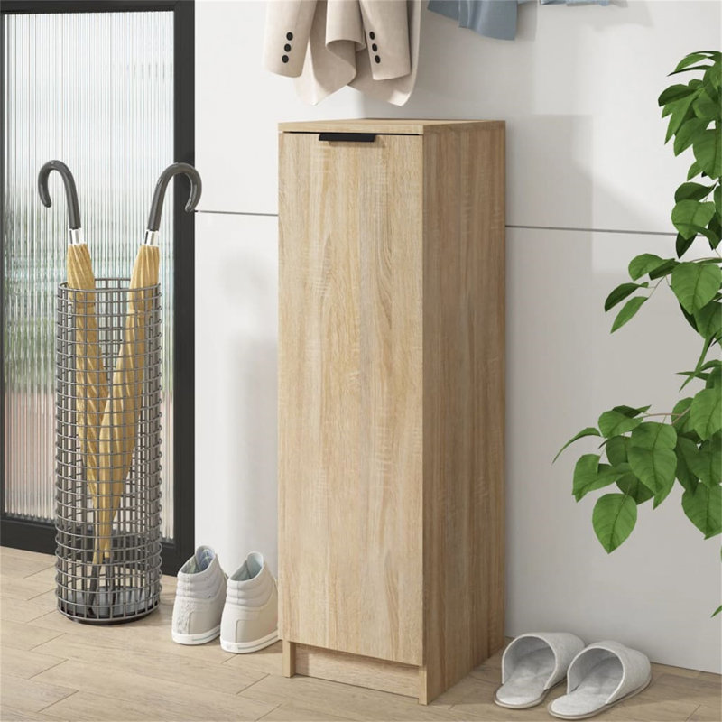 Shoe Cabinet 30x35x100 cm Engineered Wood, Sonoma Oak