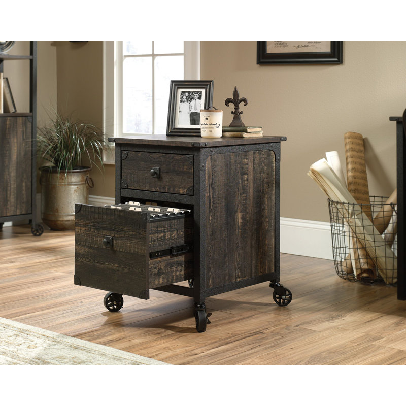 Printess 20.866'' Wide 2 -Drawer File Cabinet, Dark Brown
