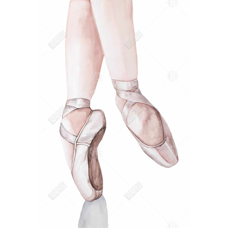 "Pieds de ballerine" sur toile