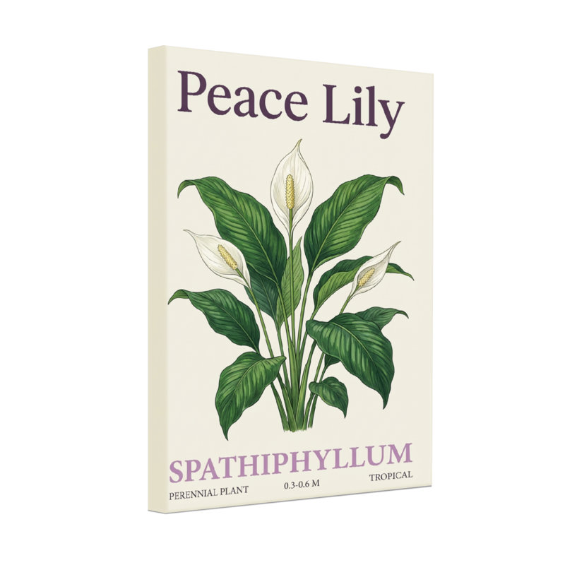 Plantes et fleurs lys de paix plante vivace tropicale spathiphyllum vert feuilles blanches