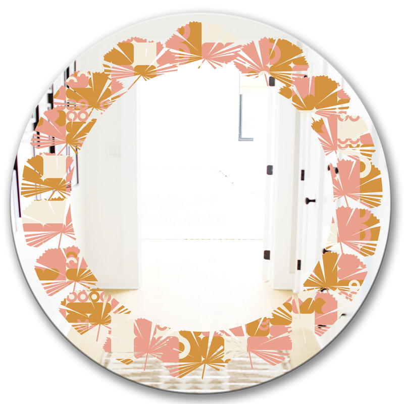 Miroir mural Leaves, H 23,6 po x l 23,6 po
