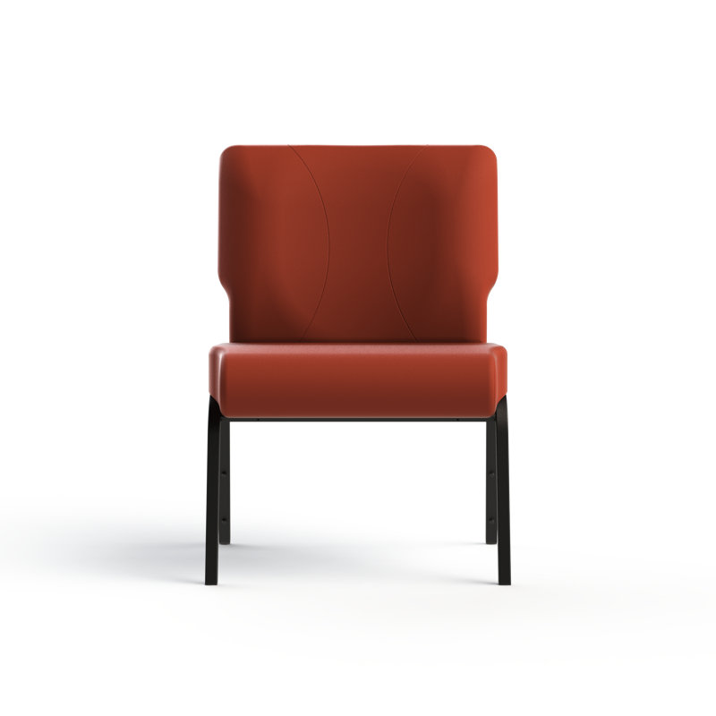 18'' H Upholstered Side Chair, Red