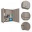 Armoire à pharmacie Kenya, miroir, double porte, quatre tablettes intérieures-828277035