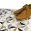 Carreau de mosaïque géométrique en marbre 13,58 po x 15,74 po Phantom-88900222