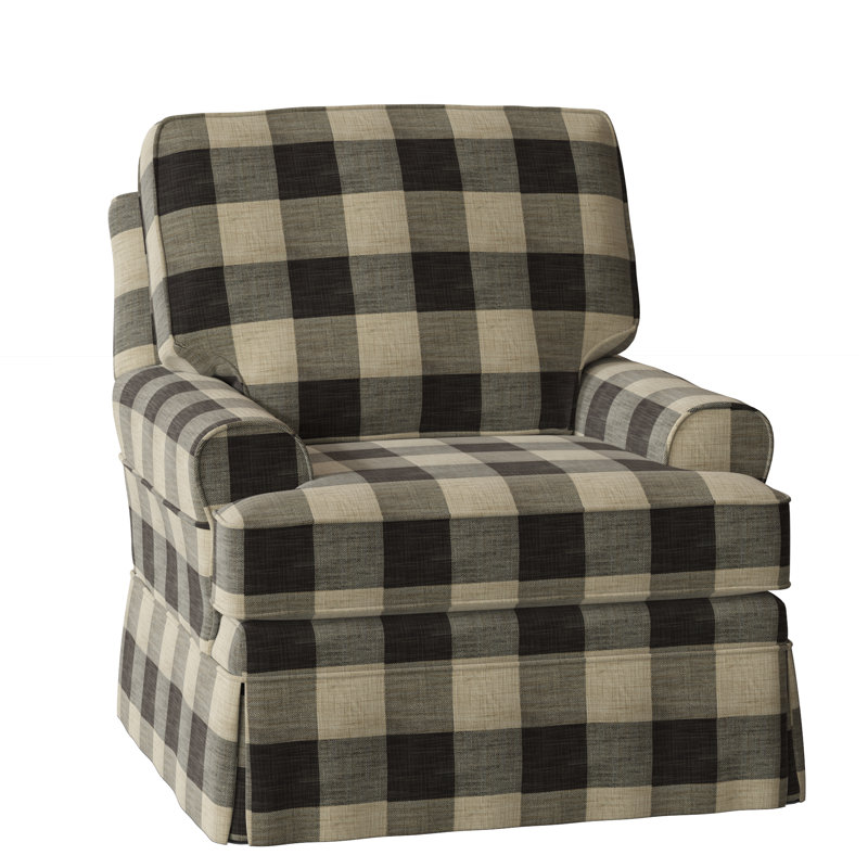 Belmont Armchair, Black Buffalo Check; 0120-81