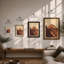 Mountain Peak At Dawn Geometric - Print-53290468-53290474