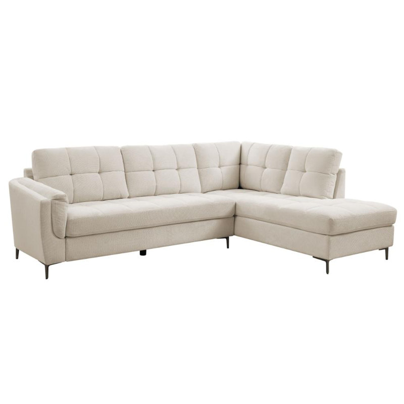 Cassidy 4 Seater Corner Sofa , Beige, Right Hand Facing