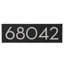 Plaque d’adresse murale sur 1 ligne flottante-41299898-41299826-41303794