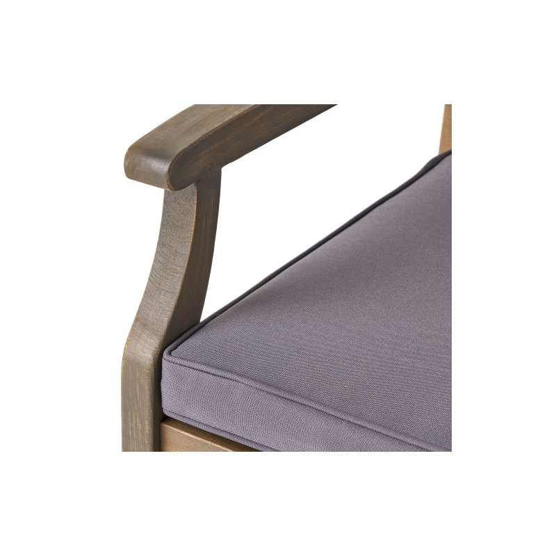 PERLA Wooden Dining Chairs with Cushions, Set of 2, Perfect for Outdoor Patio Comfort and Style
