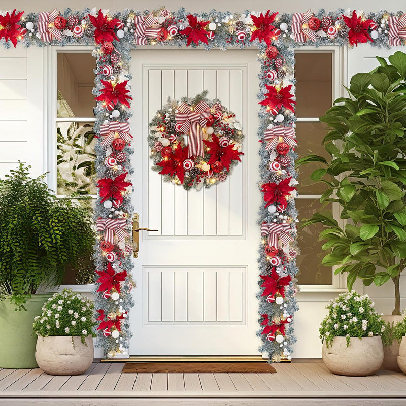 15cm Lighted Faux Garland with Lights