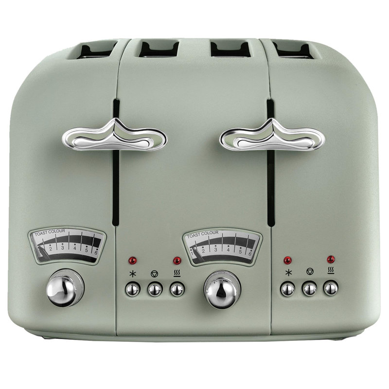 De'longhi 4 Slice Argento Toaster, Green