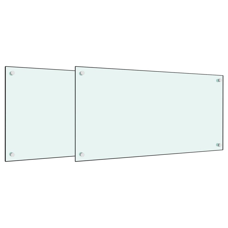 Chalfont Glass Peel and Stick Panel, 80 x 40 cm, white