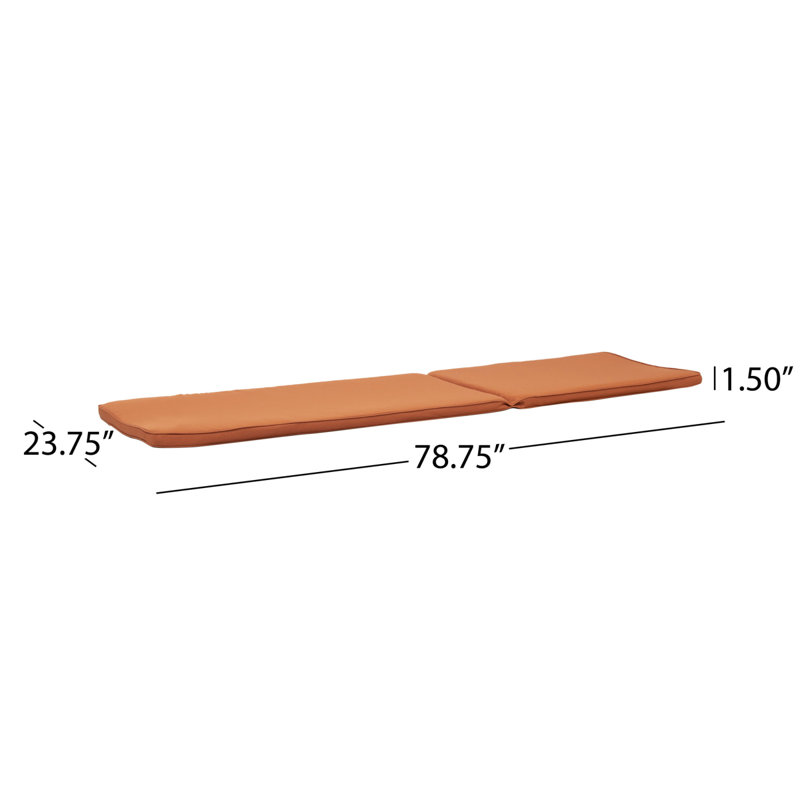 Coussin de chaise longue Nadine, Orange