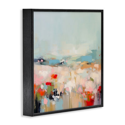 Pastel Paint Drip Scene Framed Giclee Art by Irena Orlov