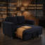 Canapé-lit modulaire 2 places 58,1 po | Canapé-lit convertible 2-en-1 avec rangement intégré pour petits espaces, appartements et studios-1385596056
