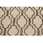 Tapis beige / noir en laine touffeté à la main à motif géométrique