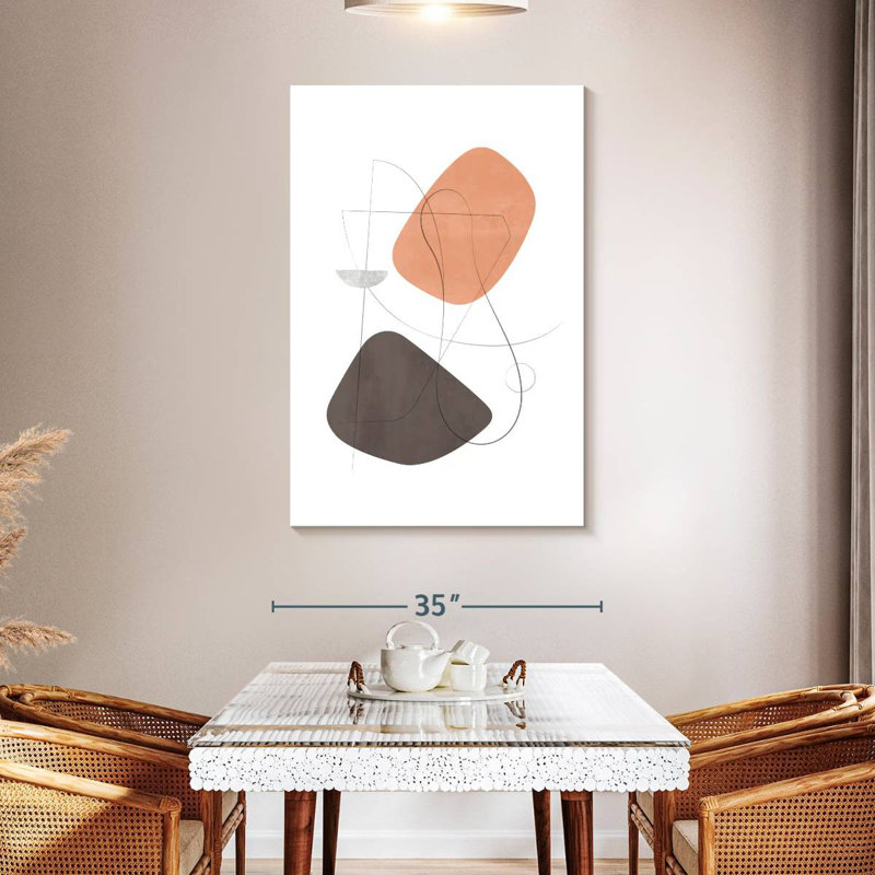 Avery Abstract Composition With Lines XV, 48" H x 32" W