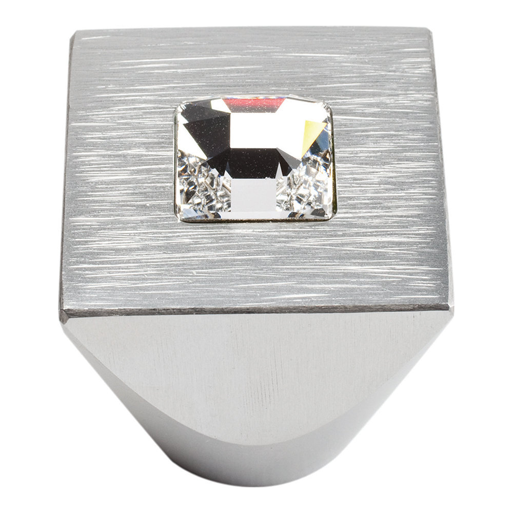 Crystal 1" Length Square Knob Atlas Homewares