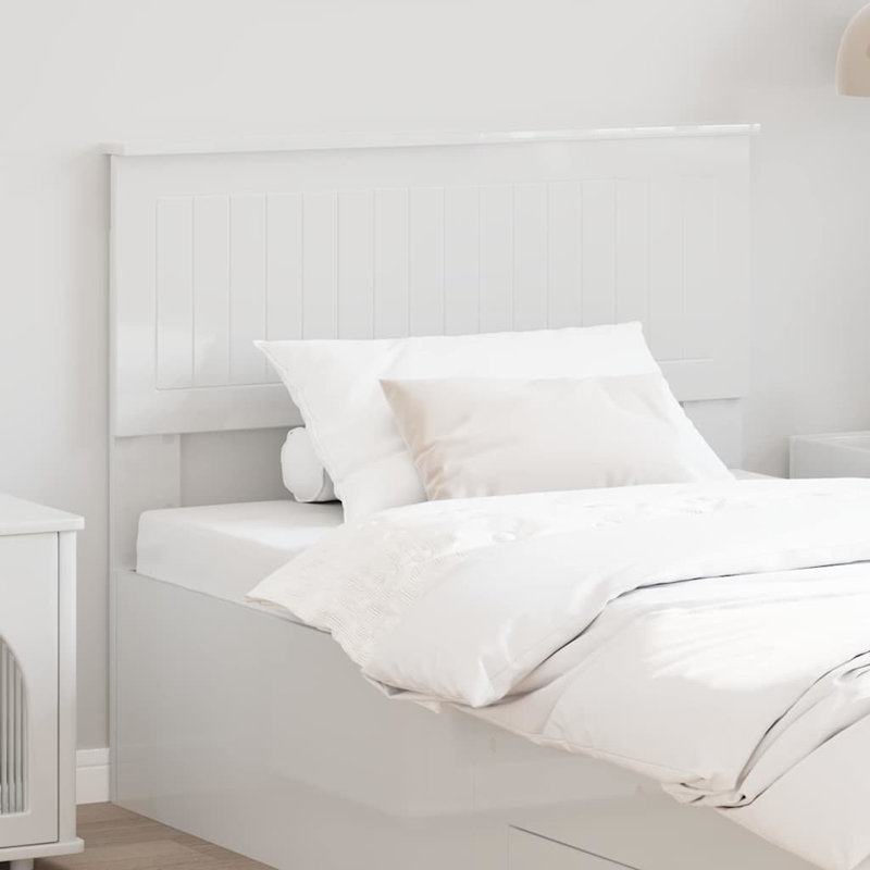 Panel Headboard, Twin, Gloss White