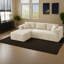 Canapé modulaire en velours côtelé beige