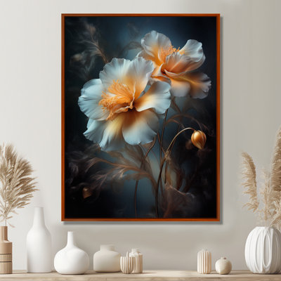 Pivoine blanche romantique - art mural pivoine