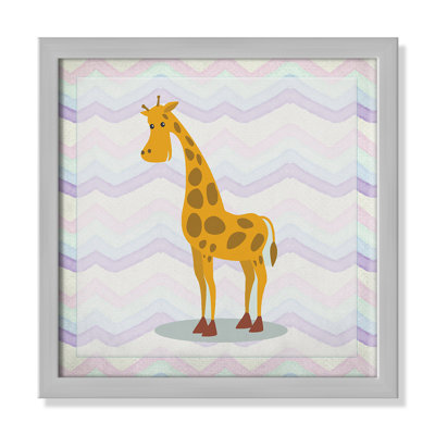 Pink Giraffe Time' Wall Decal