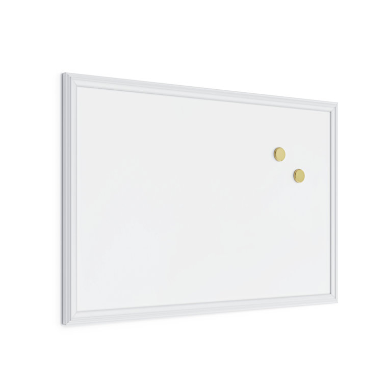 U Brands 30x20 Magnetic Dry Erase Board White Decor Frame