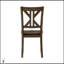 Ensemble de salle à manger gris anthracite 5 pièces avec chaises à dossier en X, durable et élégant pour les maisons modernes et traditionnelles
