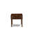 5 Piece Kitchen Table Set for 4 Includes a Rectangle Dining Room Table with Dropleaf and 4 Doeskin Linen Fabric Parsons Chairs, Mahogany-113389239-113389240-113416880