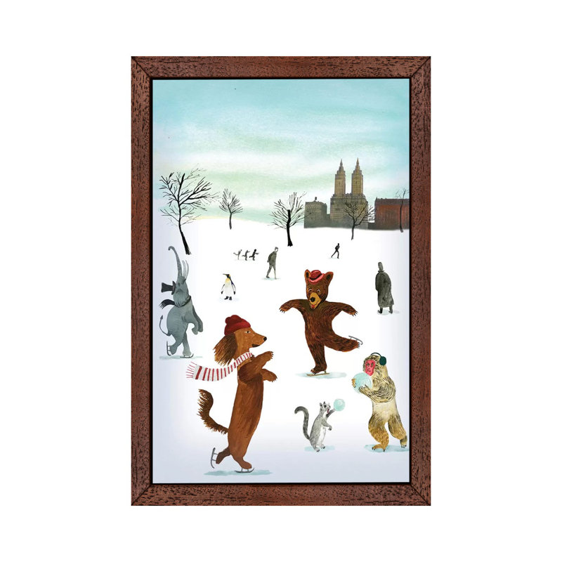 Skaters by Ellen Weinstein - Print on Canvas, 66.04 cm H x 45.72 cm W x 1.91 cm D, Wrapped Canvas