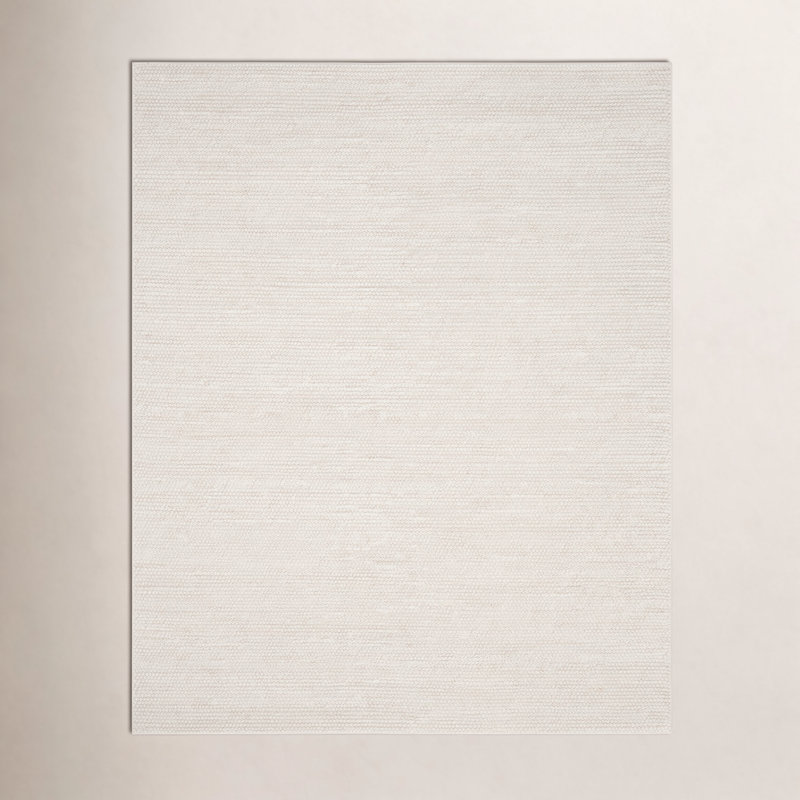 Elle Handmade Ivory Rug, Rectangle 10' x 14'