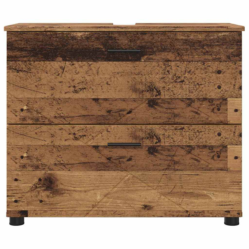 76.5cm Bathroom Vanity Base Only, Old Wood
