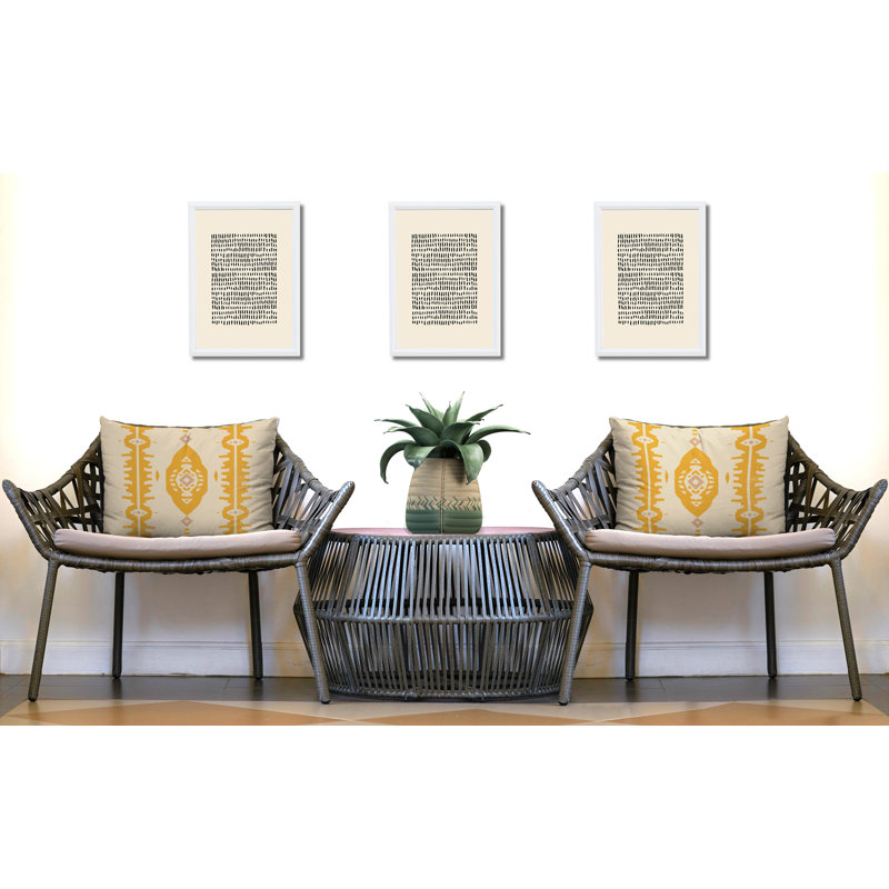 Oreiller réversible intérieur / extérieur Malia, 25 x 18, Jaune