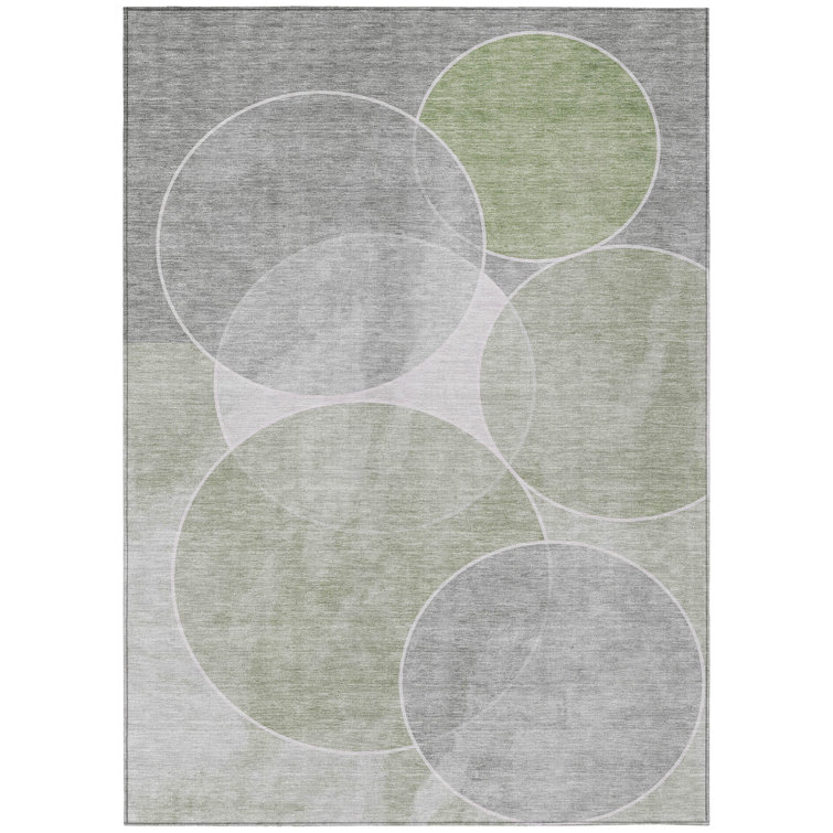 Machine Washable Indoor/Outdoor Pablo ACN2286 Geometric Rug