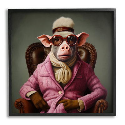 Ba-931-Framed " Snazzy Animal Fashion "
