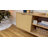 Modern Industrial TV Stand Media Console – Wood & Metal Frame, Open Storage & Cable Management-1707746668