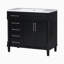 Meuble-lavabo simple 36 po avec plateau Dhananjay