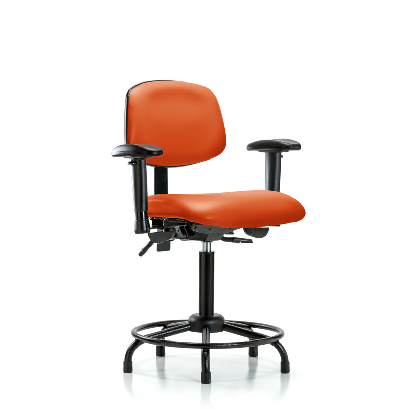 Chaise de dessin Otis, Patins, Non inclus, Orange