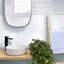 12 x 0.6 Bianco Carrara Marble Polished Pencil Liner Tile Trim-91839507