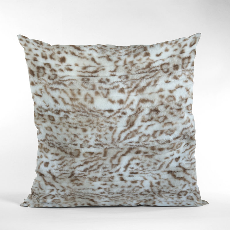 Animal Print Reversible Throw Pillow, Animal Print, Light Brown, 20" x 36"