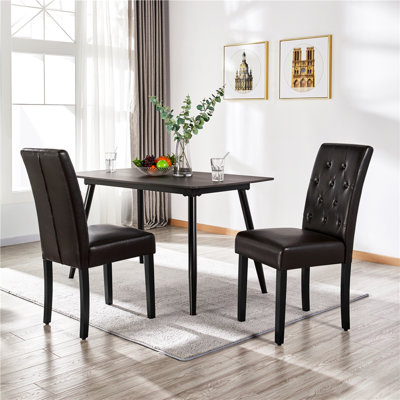 Chaises de cuisine modernes avec pieds en bois massif