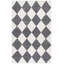 Ebony Hand Tufted Wool; Cotton Geometric Indoor Rug-1027546650