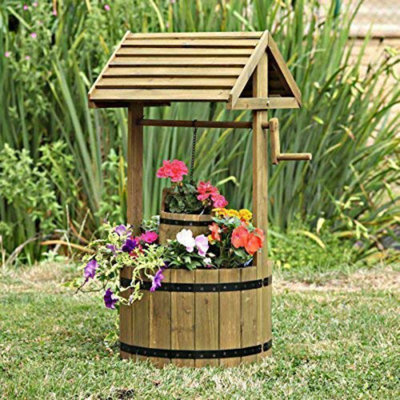 Hance Wood Pot Planter
