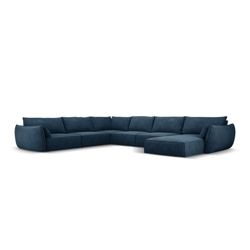 Lee-Ryan 8 Seater Large Corner Sofa , Blue